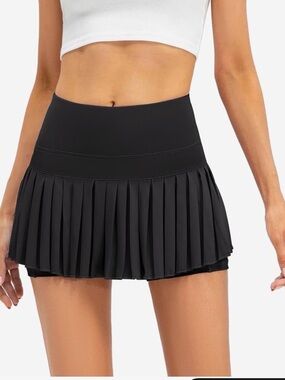 Amazon black tennis skort